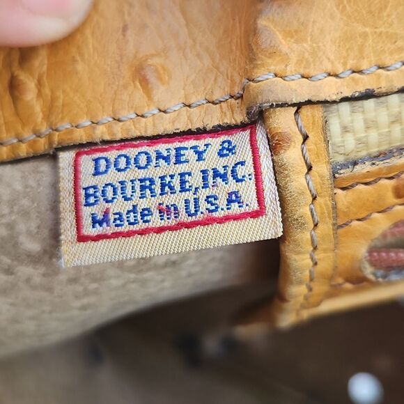 Dooney & Bourke Ostrich Embossed Leather Tote Bag – Read Description - Picture 11 of 14